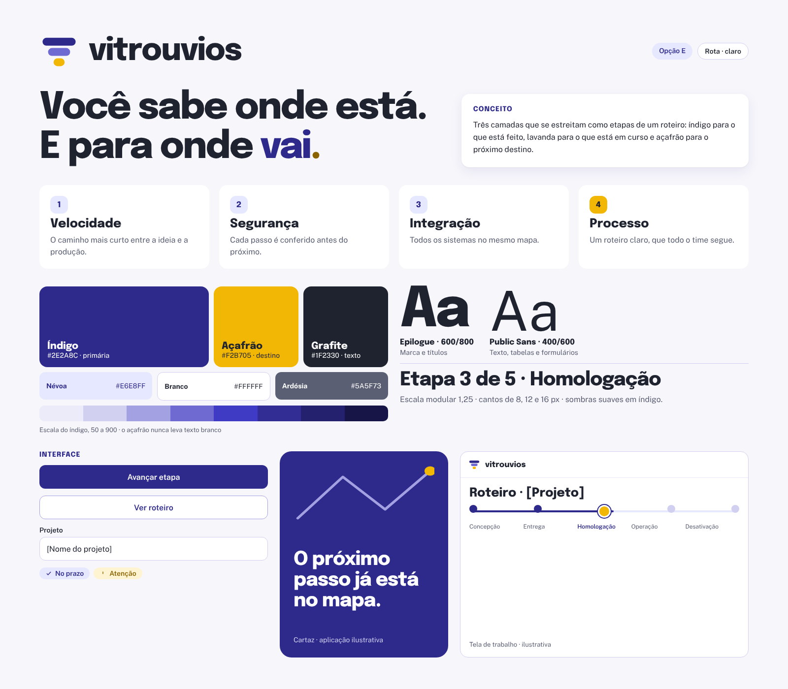 Opção Rota, versão clara