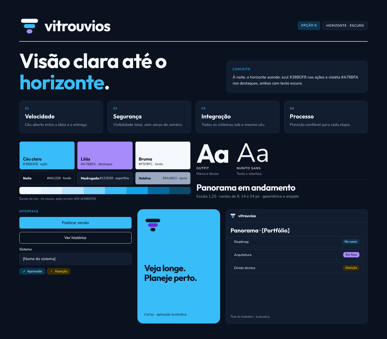 Opção Horizonte, versão escura