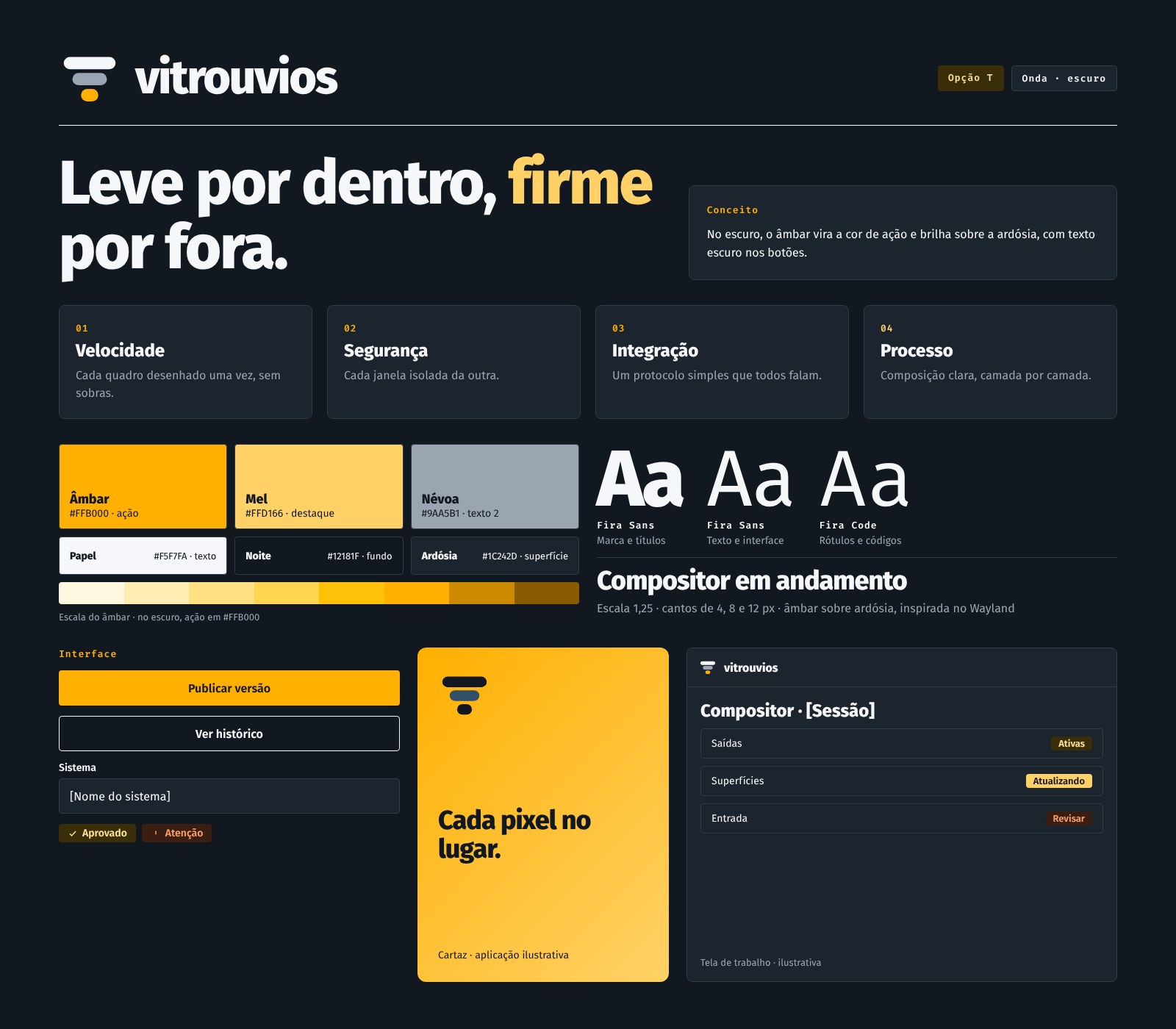 Opção Onda, versão escura